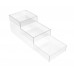 FixtureDisplays Clear Acrylic 3-Tier Countertop Display - Ideal for Candy, Vanity, and Toiletries - 6